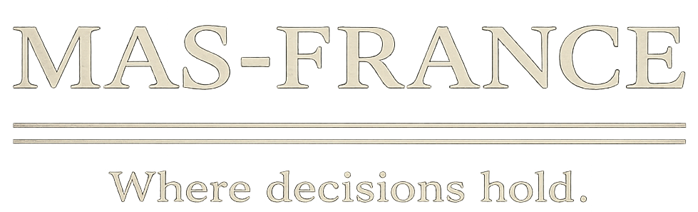 MAS-FRANCE SAS – A strategic Holding Incorporated in France © MAS-FRANCE SAS
